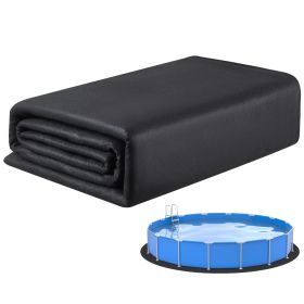 VEVOR 24ft Round Pool Liner Pad, Pool Liner Pad for Above Ground Swimming Pools, Extra-Thick Pool Mat, Prevents Punctures