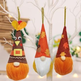 Fall Thanksgiving Tree Decorations Hanging Ornaments Plush, 6 Inch Large Fall Thanksgiving Ornaments for Small Tree Home Party Indoor Decorations
