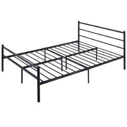 77.5" x 55.5" x 35.0" 10 Legs Metal Bed Frame