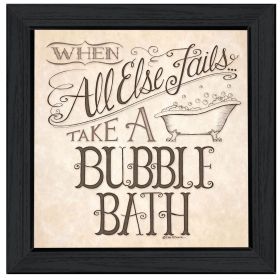 "When All Else Fails" By Deb Strain, Ready to Hang Framed Print, Black Frame