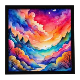 Colorful Amaranths Framed Metal Print Bathroom, Kitchen, Office, Home Decor Wall Art Ready to Hang, Square, 8X8