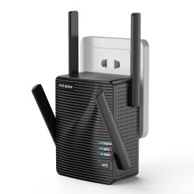 WiFi Extender Home WiFi Booster Dual-band Wireless Extension Supports Multiple Devices (Option: Black)